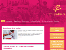 Tablet Screenshot of mujerahora.org.uy
